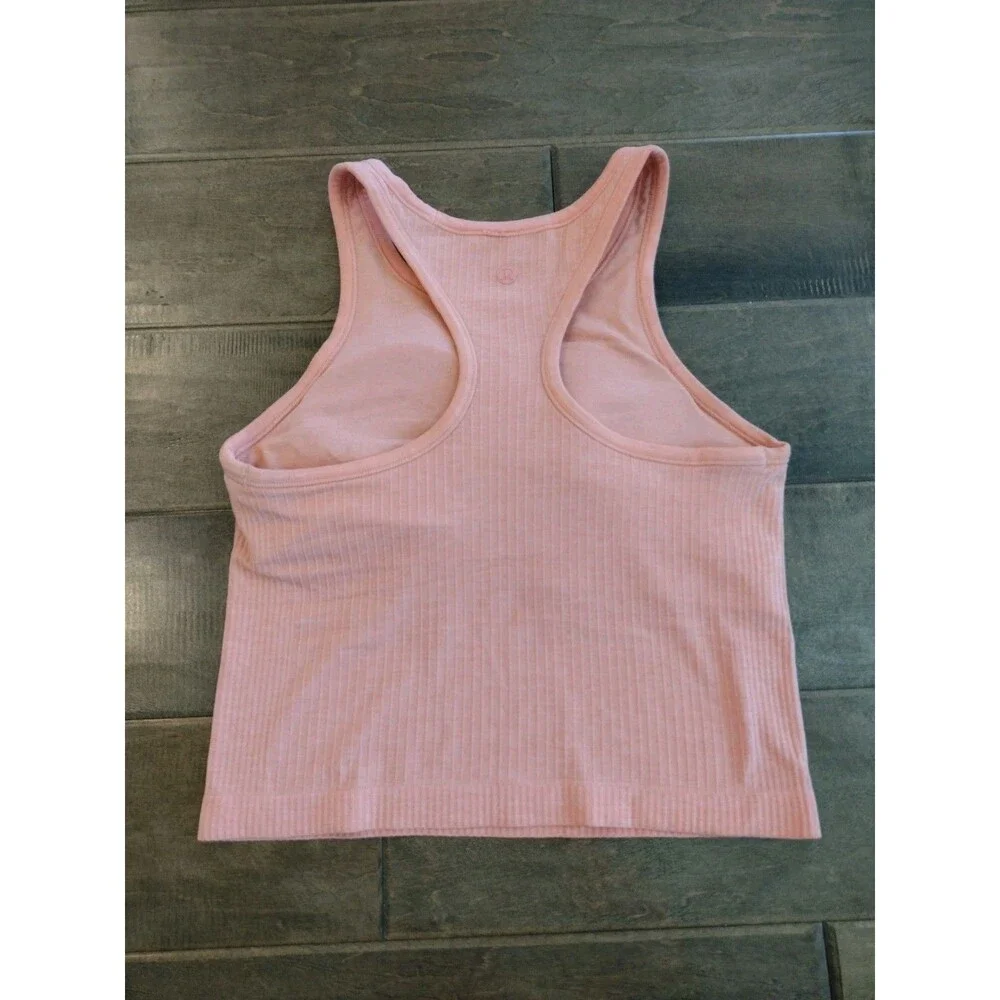 LULULEMON Women's Ebb To Street peach waist racerback tank top - 6